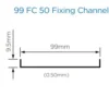 British Gypsum Gypframe 99FC50 Fixing channel 2400mm