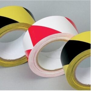 Self Adhesive Hazard Tape 33m x 50mm Red / White
