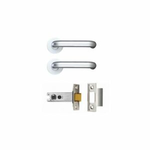Welling Round Bar Lever Handle + Tublura Latch Door Hardware Pack