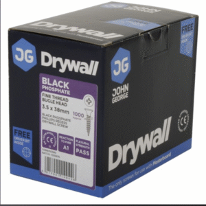 DRYWALL SCREW FINE THREAD BLACK (BULK) 3.5mmx50mm