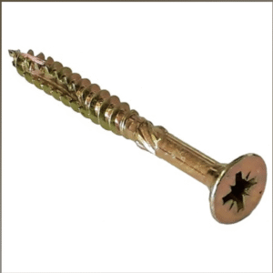 UNIVERSAL CHIPBOARDSCREW CSK RECESS YELLOW ZINC 3.5mmx40mm