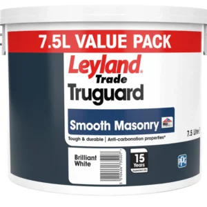 Leyland Trade Truguard Smooth Masonry Paint - Brilliant White 7.5L