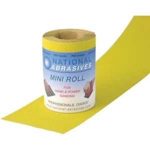 Yellow Aluminium Oxide Pro. 5m x 115mm P80 Roll