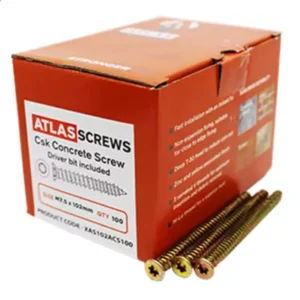 Atlas Concrete Screws – 7.5 x 102mm