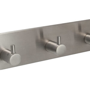 Stainless Steel Treble Contemporary Self-Adhesive Coat Hook