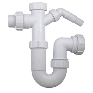 Embrass Peerless Swivel P Trap Adjustable c/w Outlet Nozzle & Hose Connector