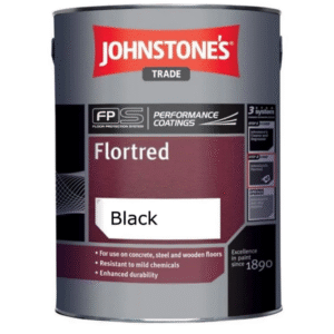 Johnstone's Flortred Floor Paint Black 5L