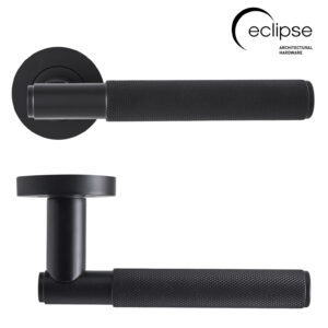 Knurled lever on rose (6 Finishes)