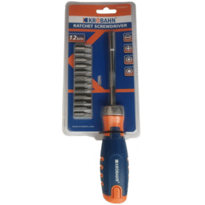 KROBAHN RATCHET SCREWDRIVER SET 12 BITS KB-RTSD0012