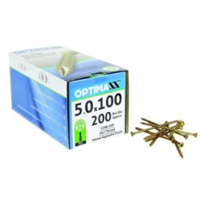 Optimaxx C288-550 High Performance Woodscrew 5.0 x 100mm (Box 200)