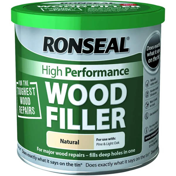 Ronseal High Performance Wood Filler - Natural 550G