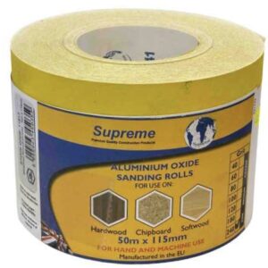 Supreme Aluminium Oxide Sanding Roll 50m x 115mm