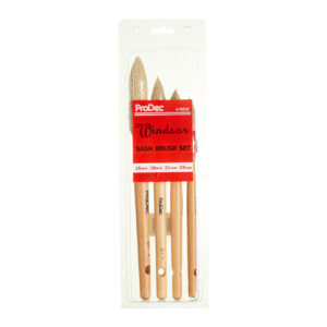ProDec 4 pc Pointed Pure Bristle Sash Brush Set